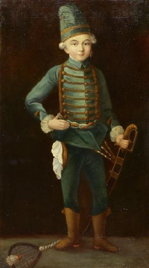 Friedrich August von Kaulbach Portrat eines Jungen in Husarenuniform France oil painting art